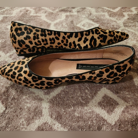 Steven By Steve Madden Calf Hair Leapord Print Point Flats 7.5 EUC - Picture 6 of 12